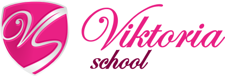 Логотип салона красоты Viktory school