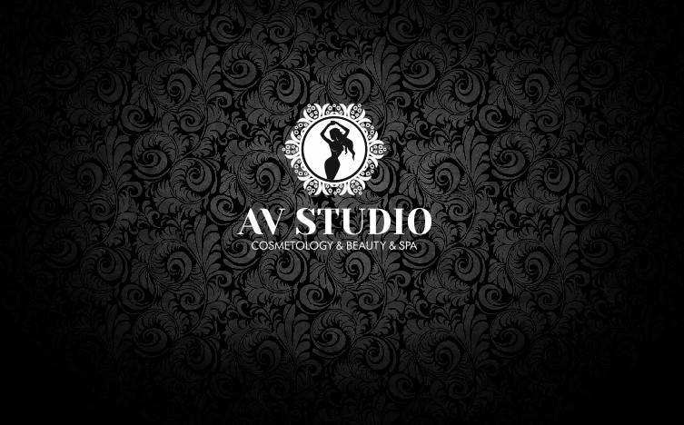 Логотип салона красоты  AV STUDIO